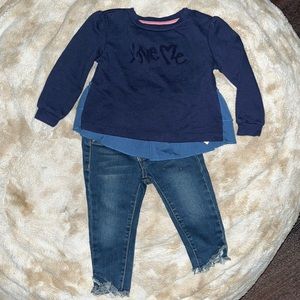 Baby girl’s adorable 2 piece Joe Jeans set. EUC
